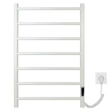 Полотенцесушитель электрический E2.L.50x80.L7.R.Lines (timer) МУАР White